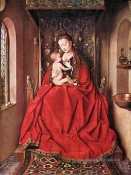 Suckling Madonna Enth Renaissance Jan van Eyck Peinture à l'huile